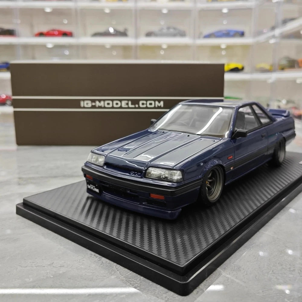 [Ignition] 1:18 Nissan 1985 Skyline GTS R31 blu modellino di auto resina