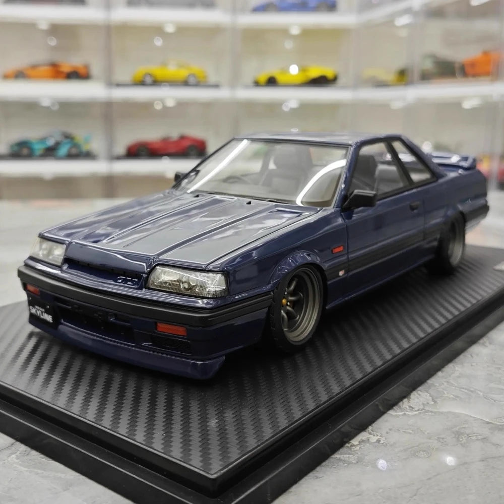 [Ignition] 1:18 Nissan 1985 Skyline GTS R31 blu modellino di auto resina