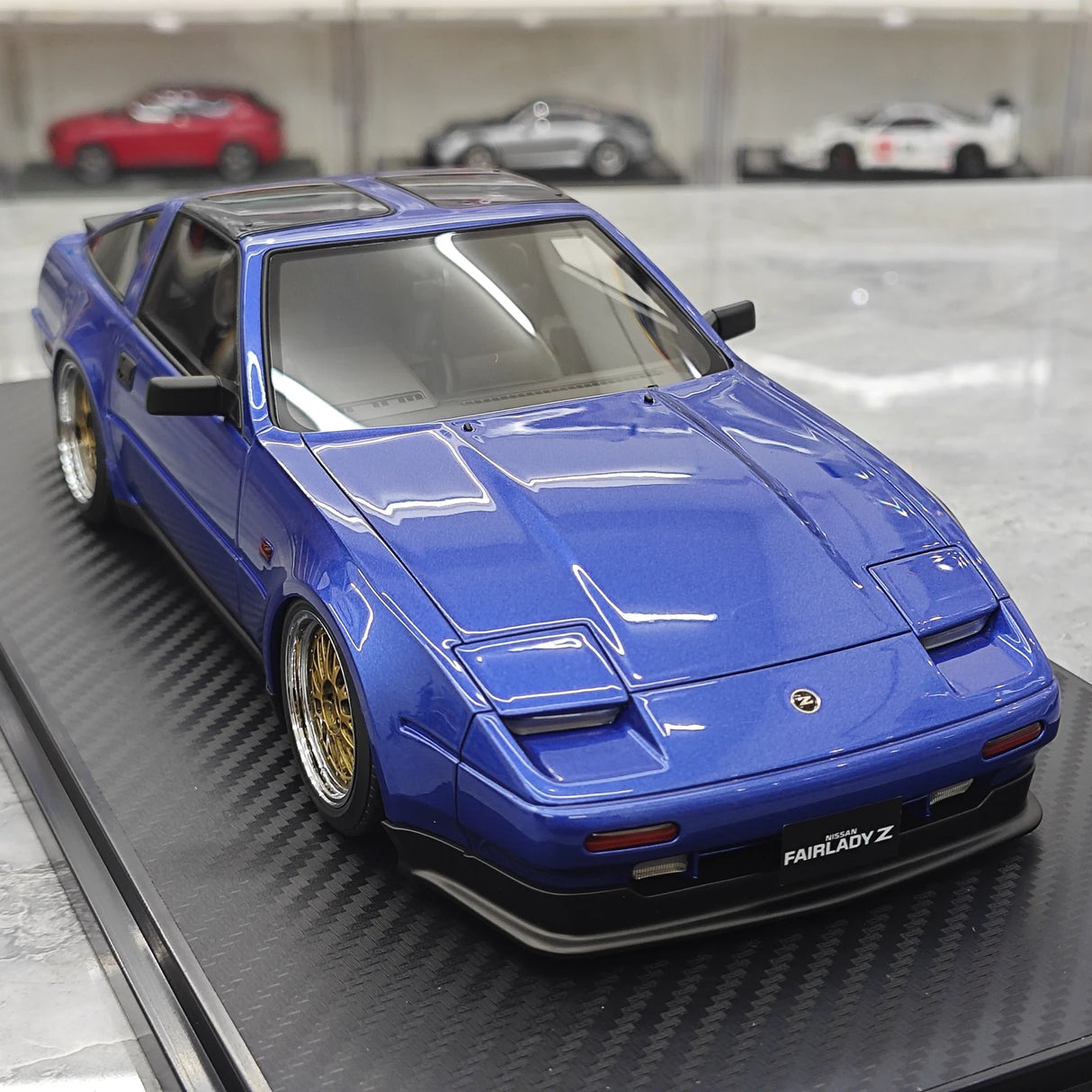 Ignition Nissan 1986 Fairlady Z 300ZR Z31 Blue 1:18 – samlarresinmodellresin