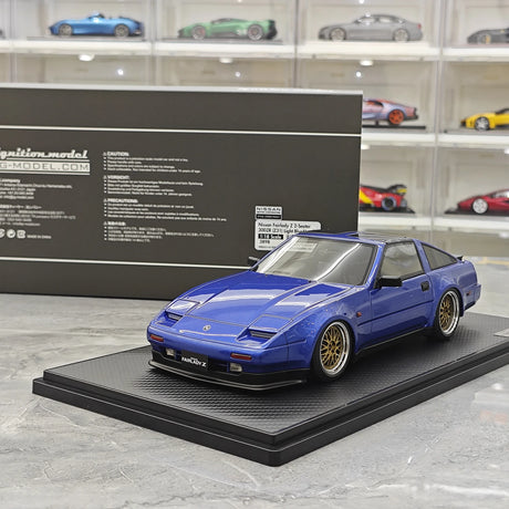 Ignition Nissan 1986 Fairlady Z 300ZR Z31 Blue 1:18 – samlarresinmodellresin