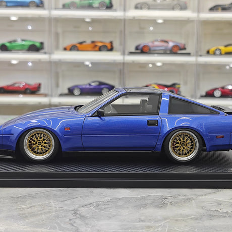 Ignition Nissan 1986 Fairlady Z 300ZR Z31 Blue 1:18 – samlarresinmodellresin