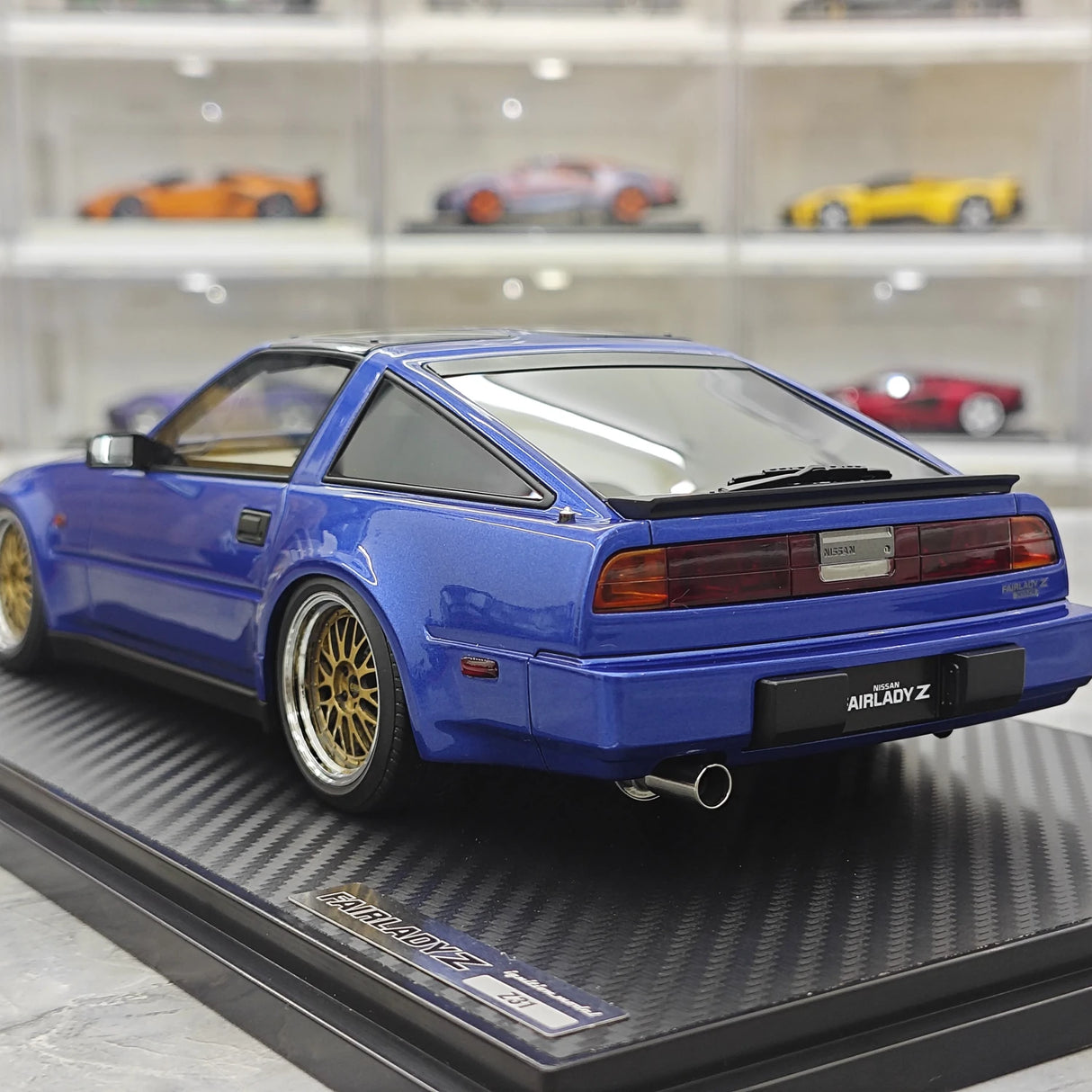 Ignition Nissan 1986 Fairlady Z 300ZR Z31 Blue 1:18 – samlarresinmodellresin