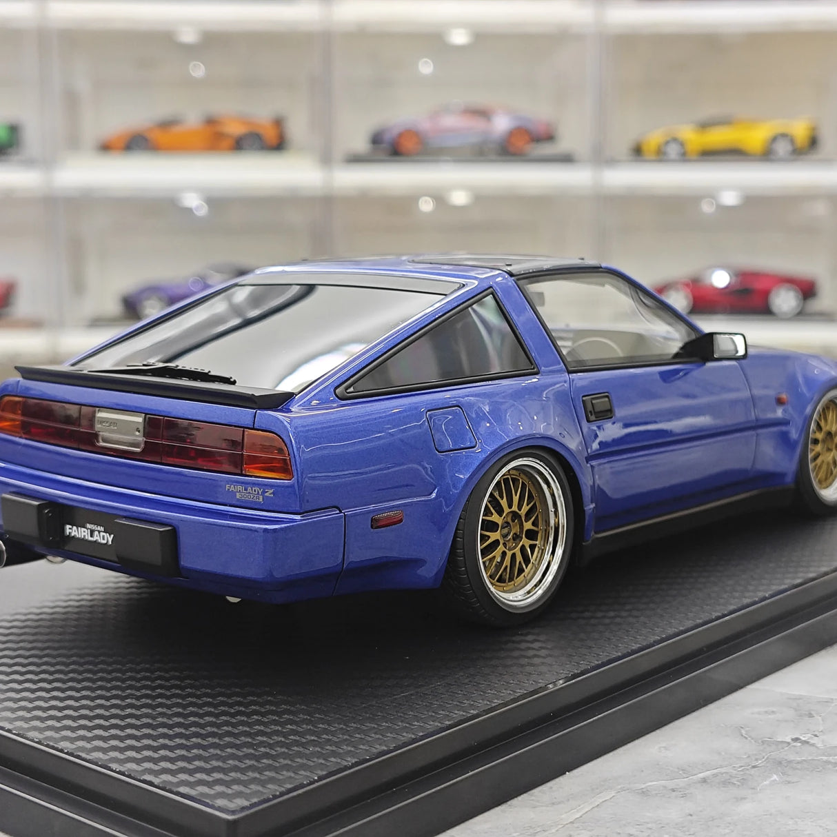 Ignition Nissan 1986 Fairlady Z 300ZR Z31 Blue 1:18 – samlarresinmodellresin
