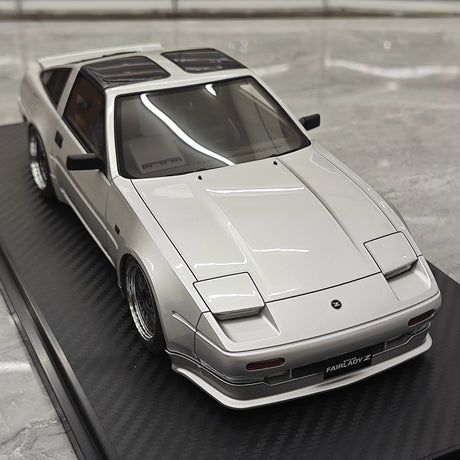 Ignition Nissan 1986 Fairlady Z 300ZR Z31 Silver 1:18 – samlarresin modellresin