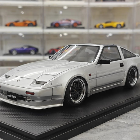 Ignition Nissan 1986 Fairlady Z 300ZR Z31 Silver 1:18 – samlarresin modellresin