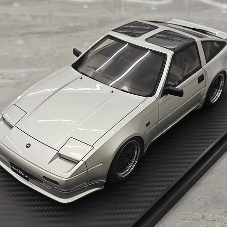 Ignition Nissan 1986 Fairlady Z 300ZR Z31 Silver 1:18 – samlarresin modellresin