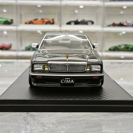 Ignition Nissan 1988 Cedric Cima Y31 Black 1:18 – Modello in resina collezionabile