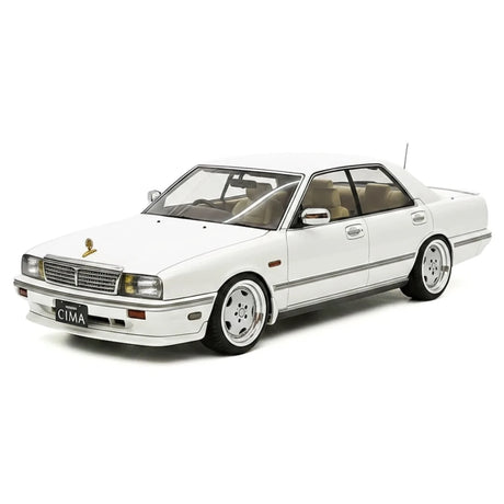 Accensione Nissan 1988 Cedric Cima Y31 White 1:18 – Modello in resina collezionabile