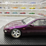 [Ignition] 1:18 Nissan 1989 Fairlady Z 300ZX Z32 Purple Model Car Resin