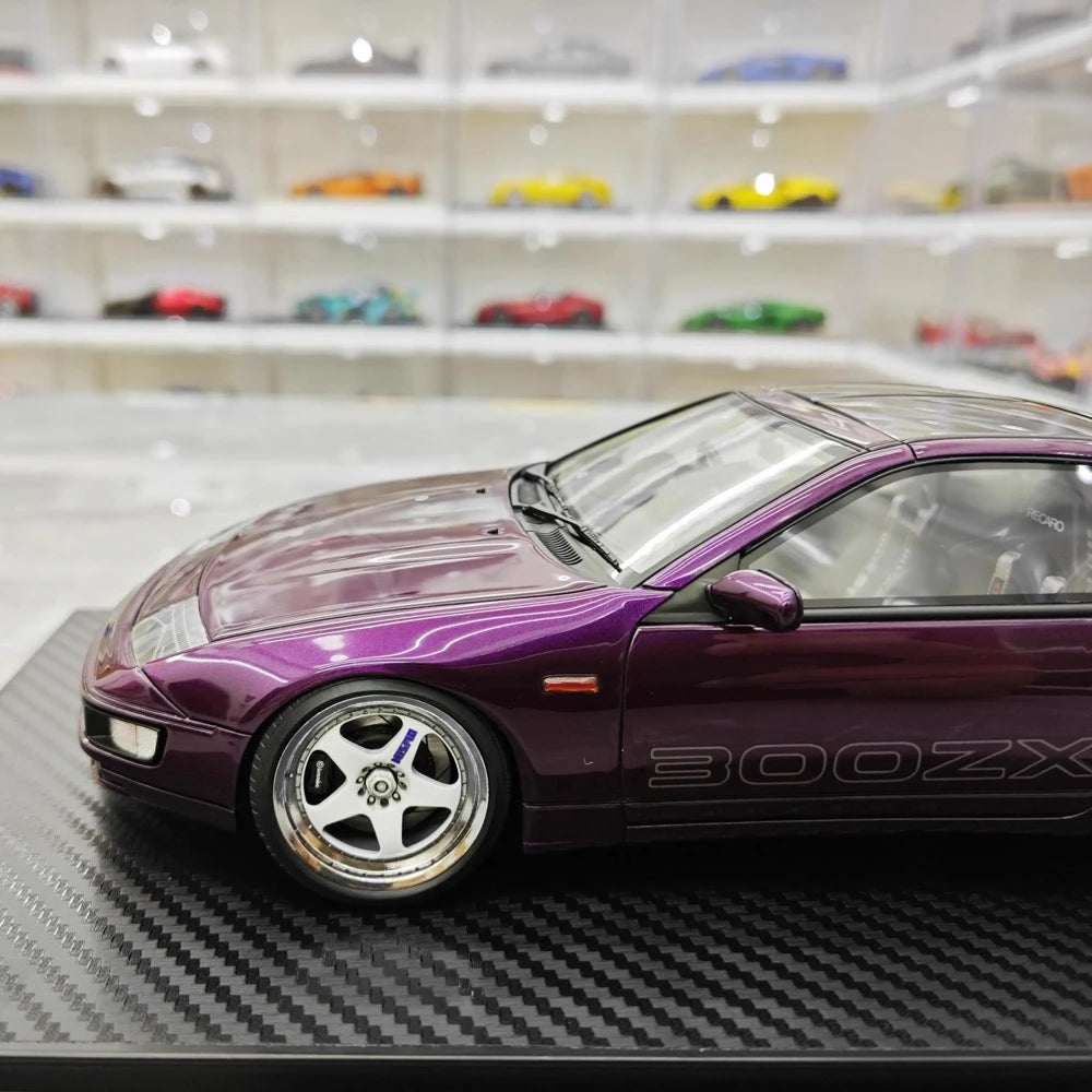 [Ignition] 1:18 Nissan 1989 Fairlady Z 300ZX Z32 Purple Model Car Resin
