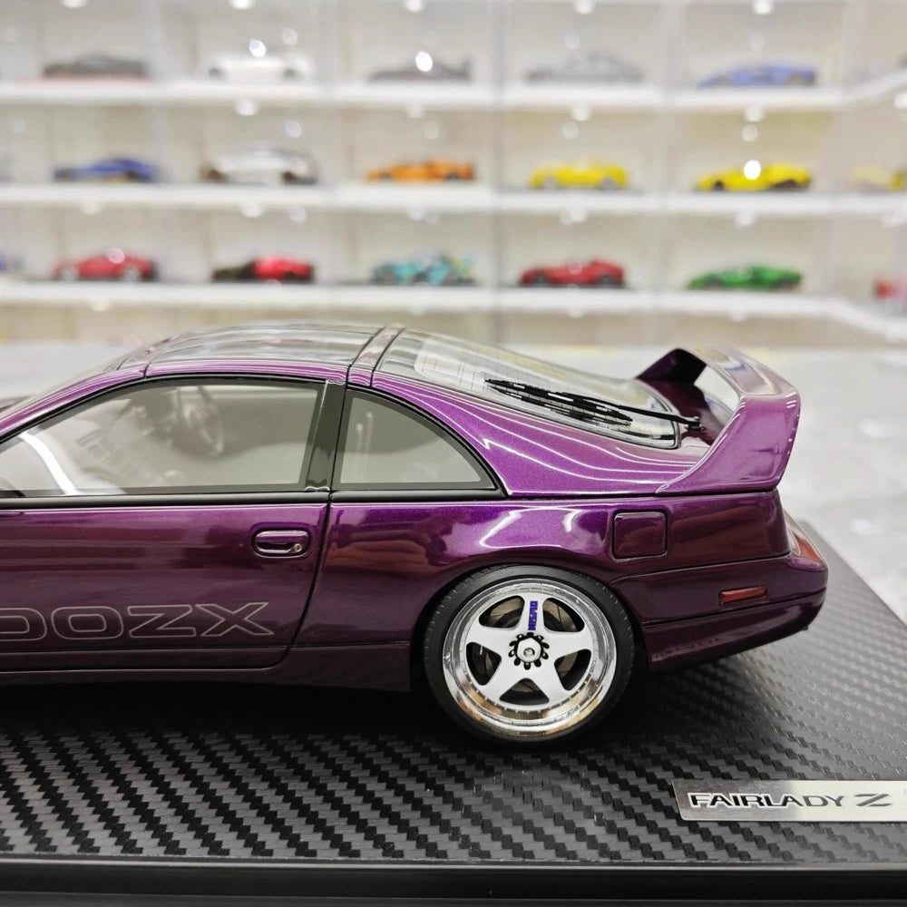 [Ignition] 1:18 Nissan 1989 Fairlady Z 300ZX Z32 Purple Model Car Resin