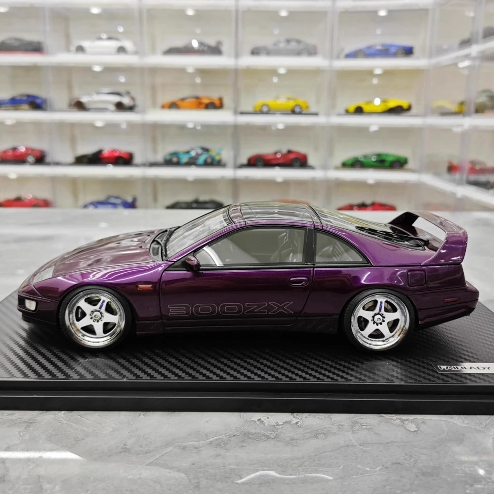 [Ignition] 1:18 Nissan 1989 Fairlady Z 300ZX Z32 Purple Model Car Resin