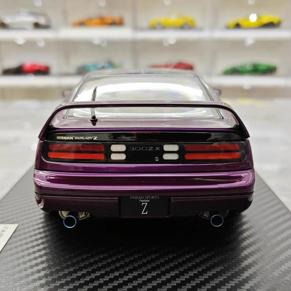 [Ignition] 1:18 Nissan 1989 Fairlady Z 300ZX Z32 Purple Model Car Resin