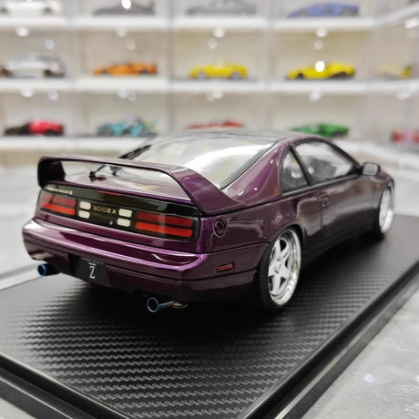 [Ignition] 1:18 Nissan 1989 Fairlady Z 300ZX Z32 Purple Model Car Resin