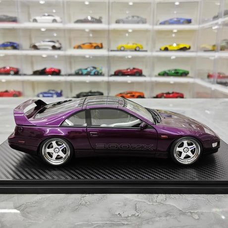 [Ignition] 1:18 Nissan 1989 Fairlady Z 300ZX Z32 Purple Model Car Resin