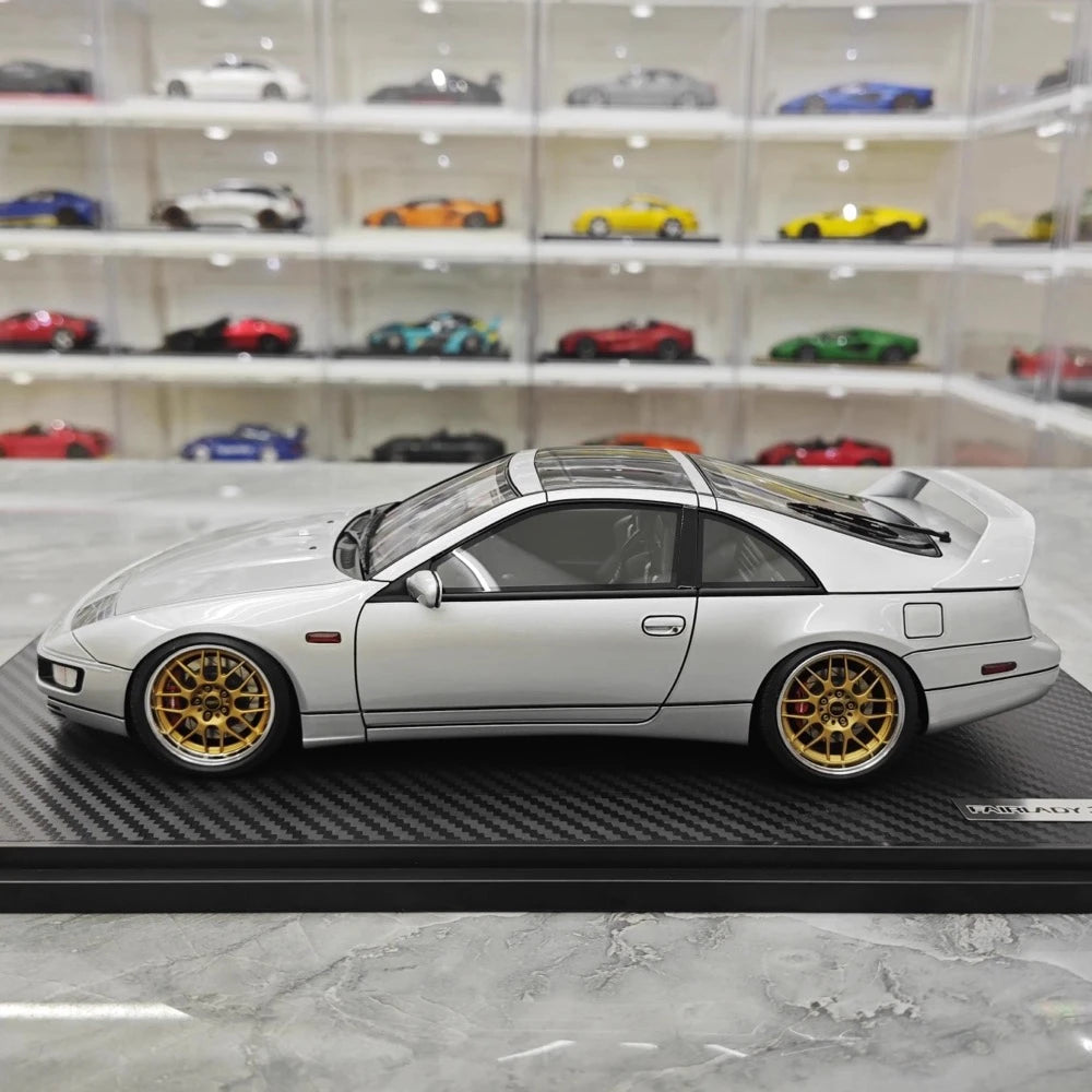 [Ignition] 1:18 Nissan 1989 Fairlady Z 300ZX Z32 Silver Model Car Resin