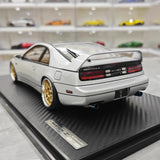 [Ignition] 1:18 Nissan 1989 Fairlady Z 300ZX Z32 Silver Model Car Resin