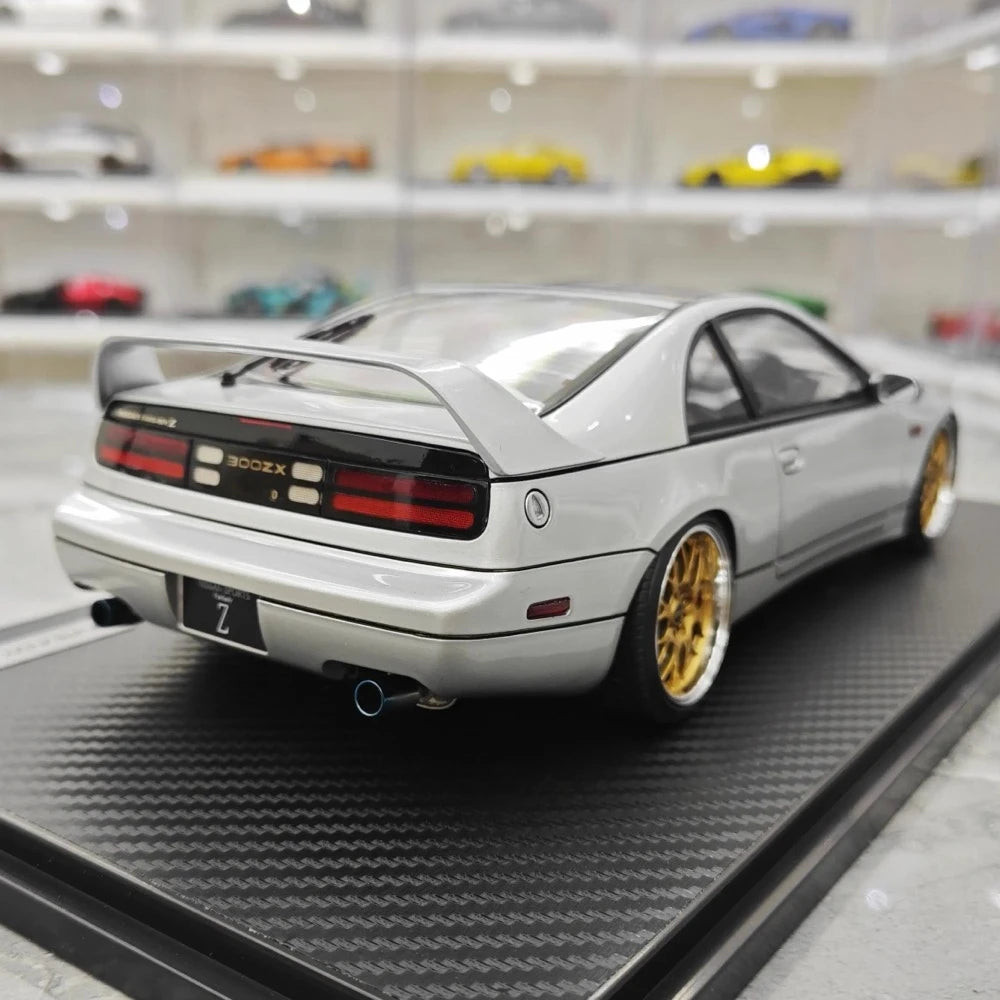 [Ignition] 1:18 Nissan 1989 Fairlady Z 300ZX Z32 Silver Model Car Resin