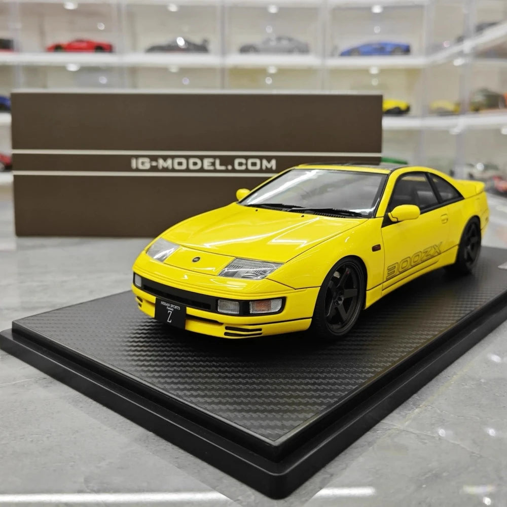 [Ignition] 1:18 Nissan 1989 Fairlady Z 300ZX Z32 Yellow Model Car Resin
