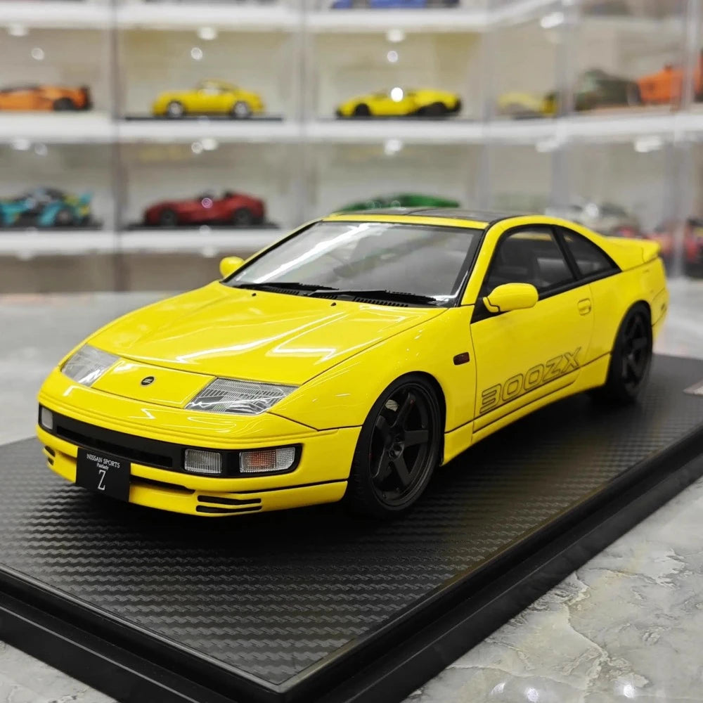 [Ignition] 1:18 Nissan 1989 Fairlady Z 300ZX Z32 Yellow Model Car Resin