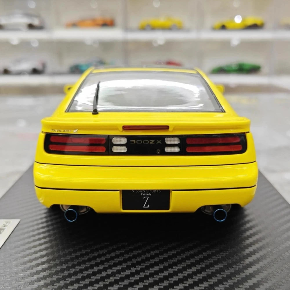 [Ignition] 1:18 Nissan 1989 Fairlady Z 300ZX Z32 Yellow Model Car Resin