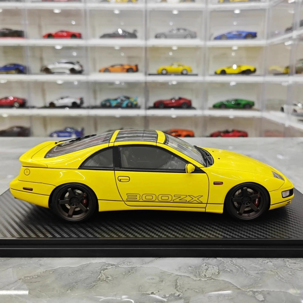 [Ignition] 1:18 Nissan 1989 Fairlady Z 300ZX Z32 Yellow Model Car Resin