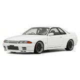 Accensione Nissan 1994 Skyline GT-R R32 Wangan Midnight Reina Akikawa White 1:18 – Modello in resina collezionabile