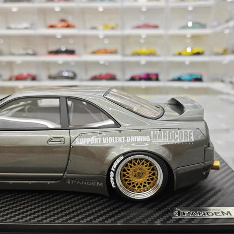 [Ignition] 1:18 Nissan 1995 Skyline GT-R R33 Gray Model Car Resin