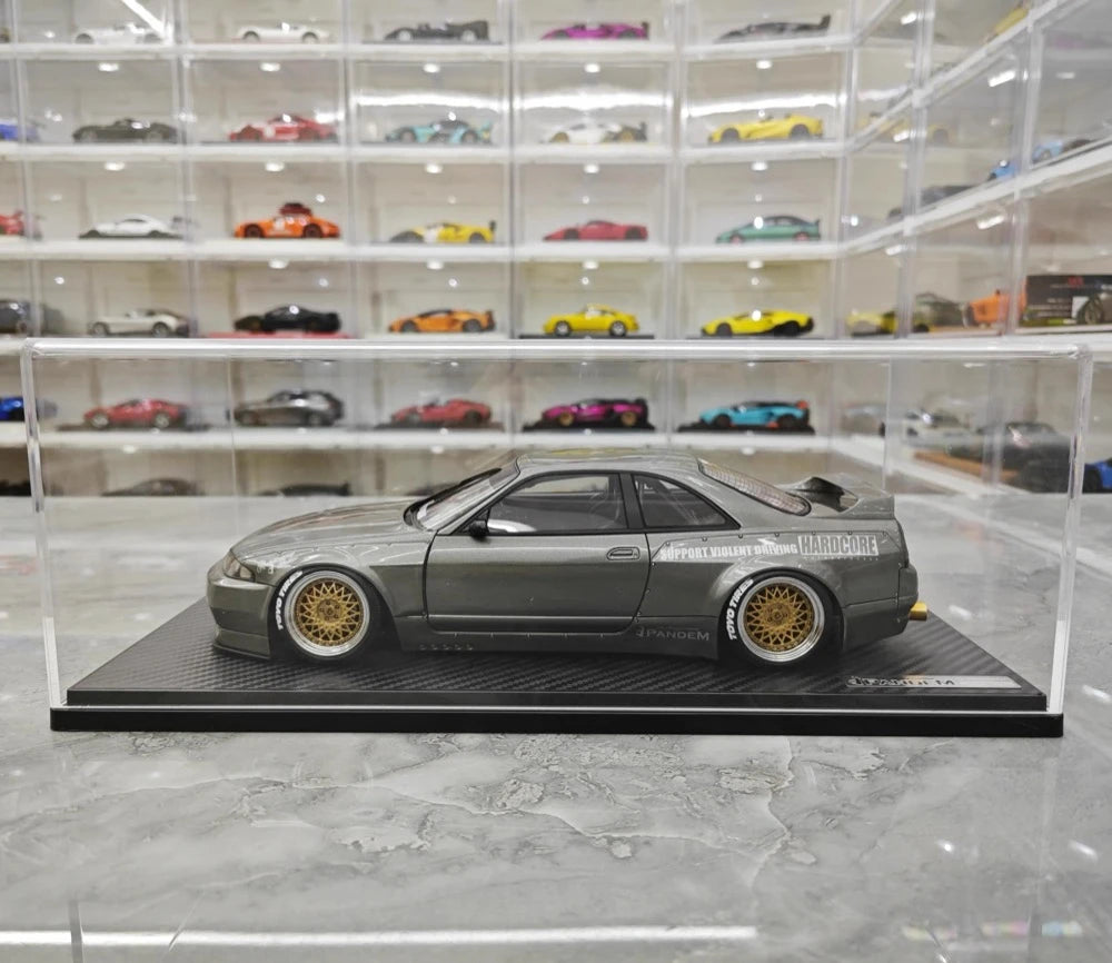 [Ignition] 1:18 Nissan 1995 Skyline GT-R R33 gris voiture miniature Resin