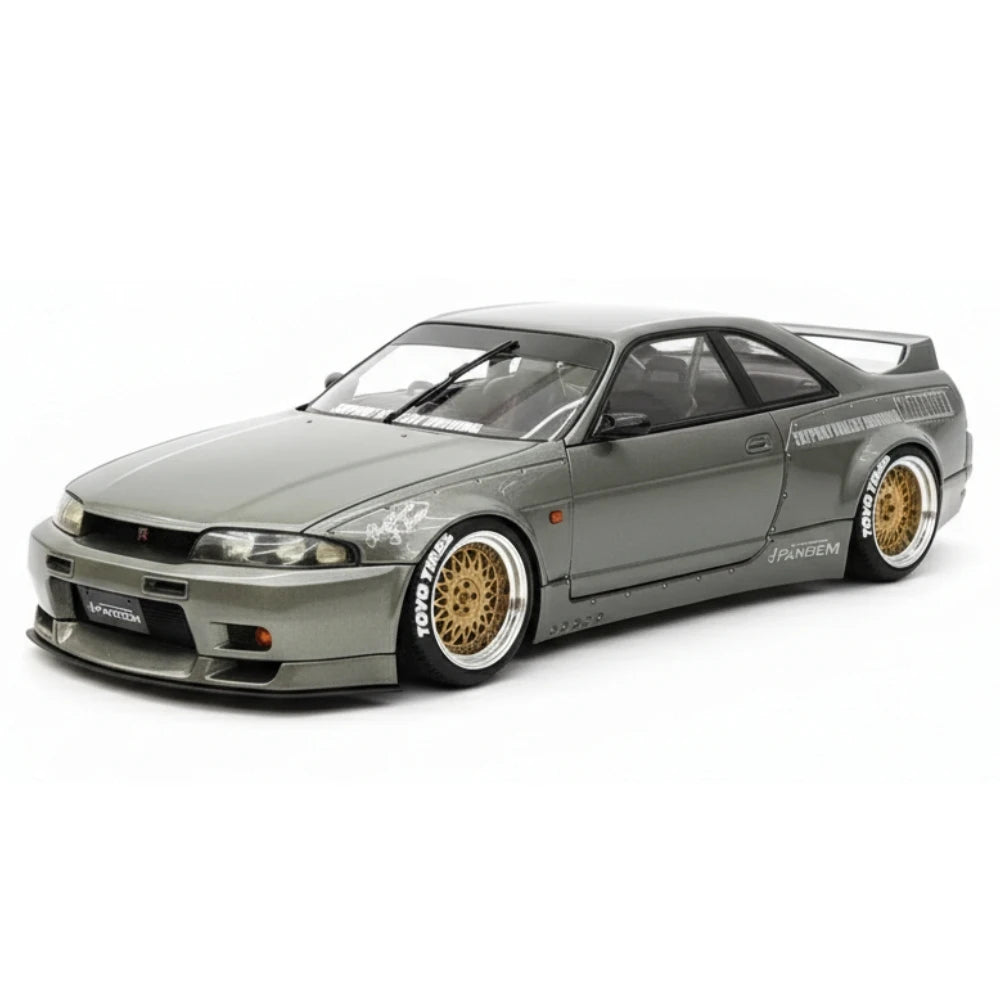[Ignition] 1:18 Nissan 1995 Skyline GT-R R33 Gray Model Car Resin