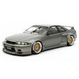 [Ignition] 1:18 Nissan 1995 Skyline GT-R R33 Gray Model Car Resin