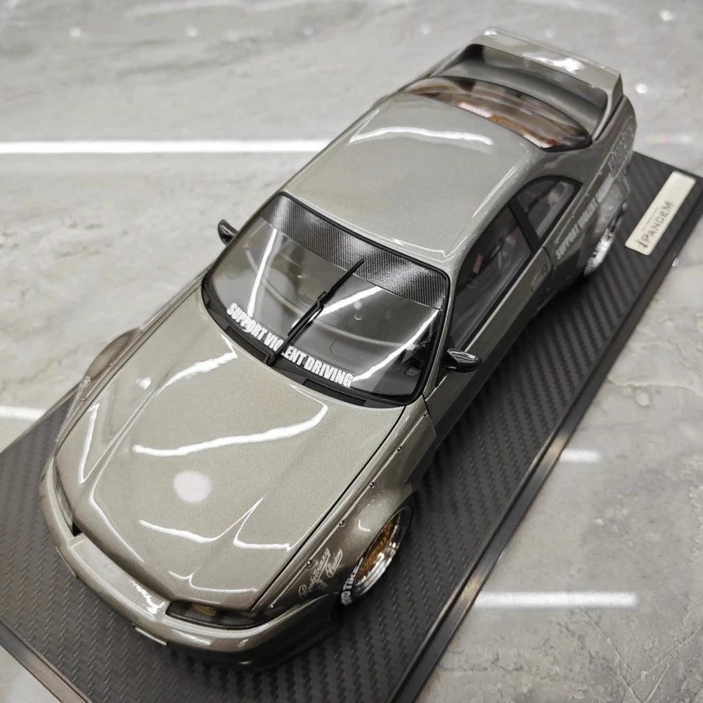 [Ignition] 1:18 Nissan 1995 Skyline GT-R R33 gris voiture miniature Resin