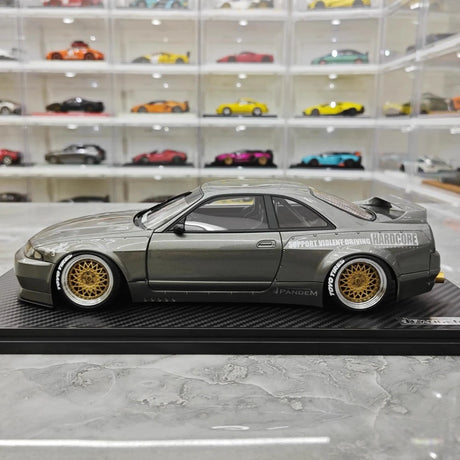 [Ignition] 1:18 Nissan 1995 Skyline GT-R R33 Gray Model Car Resin