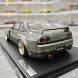 [Ignition] 1:18 Nissan 1995 Skyline GT-R R33 Gray Model Car Resin