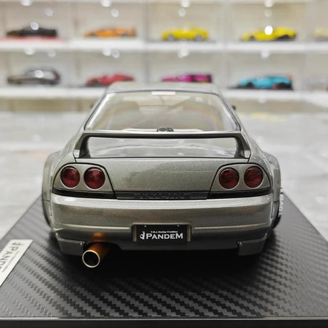 [Ignition] 1:18 Nissan 1995 Skyline GT-R R33 Gray Model Car Resin