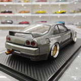 [Ignition] 1:18 Nissan 1995 Skyline GT-R R33 Gray Model Car Resin