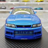 [Ignition] 1:18 Nissan 1995 Skyline GT-R R33 Greddy BCNR33 Blue Model Car Resin