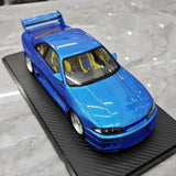 [Ignition] 1:18 Nissan 1995 Skyline GT-R R33 Greddy BCNR33 Blue Model Car Resin