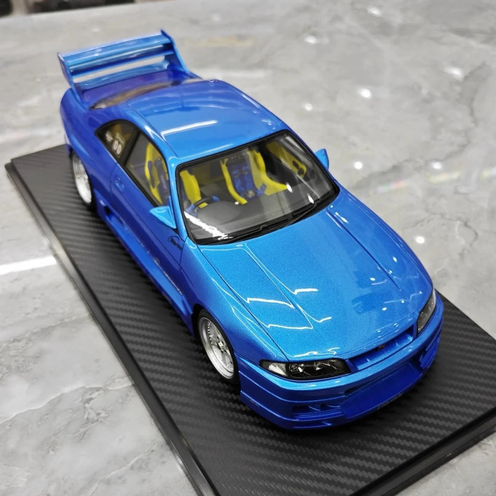 [Ignition] 1:18 Nissan 1995 Skyline GT-R R33 Greddy BCNR33 Blue Model Car Resin