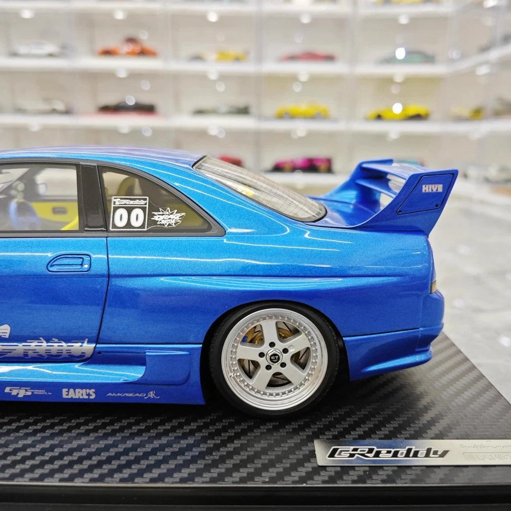 [Ignition] 1:18 Nissan 1995 Skyline GT-R R33 Greddy BCNR33 Blue Model Car Resin