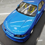 [Ignition] 1:18 Nissan 1995 Skyline GT-R R33 Greddy BCNR33 Blue Model Car Resin