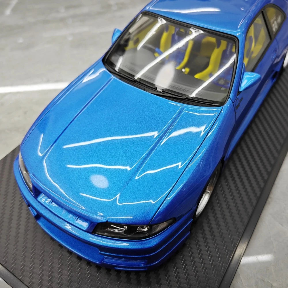 [Ignition] 1:18 Nissan 1995 Skyline GT-R R33 Greddy BCNR33 Blue Model Car Resin