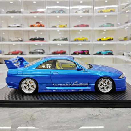 [Ignition] 1:18 Nissan 1995 Skyline GT-R R33 Greddy BCNR33 Blue Model Car Resin
