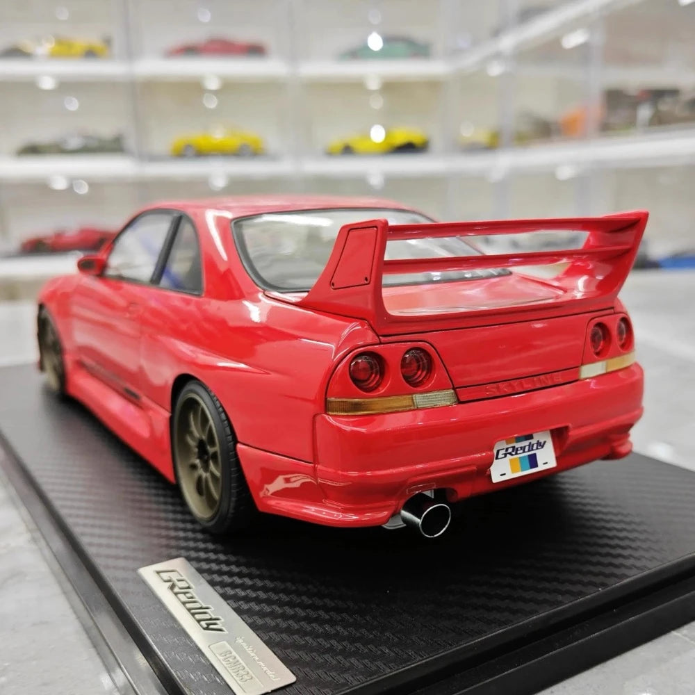 [Ignition] 1:18 Nissan 1995 Skyline GT-R R33 Greddy BCNR33 Red Model Car Resin