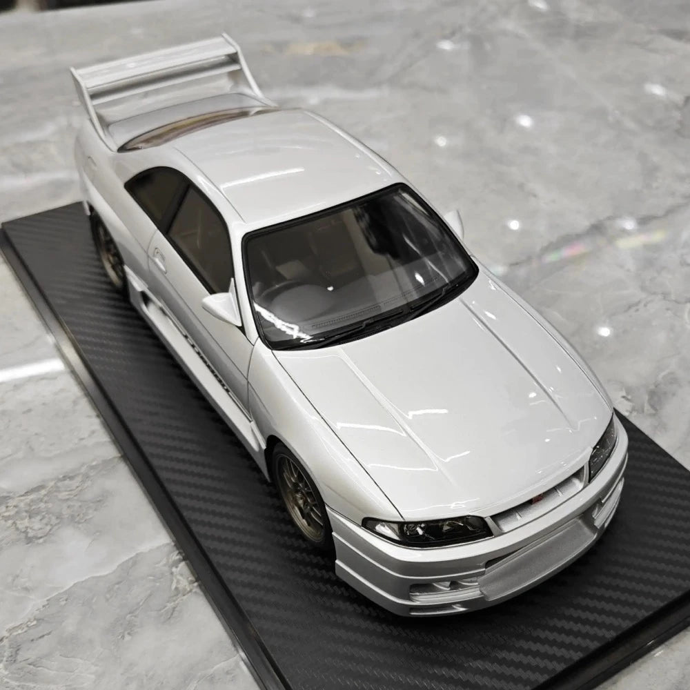 [Ignition] 1:18 Nissan 1995 Skyline GT-R R33 Greddy BCNR33 White Model Car Resin