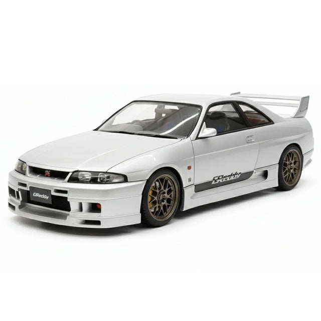 [Ignition] 1:18 Nissan 1995 Skyline GT-R R33 Greddy BCNR33 valkoinen pienoismalli Hartsi