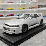 [Ignition] 1:18 Nissan 1995 Skyline GT-R R33 Greddy BCNR33 White Model Car Resin