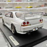[Ignition] 1:18 Nissan 1995 Skyline GT-R R33 Greddy BCNR33 White Model Car Resin