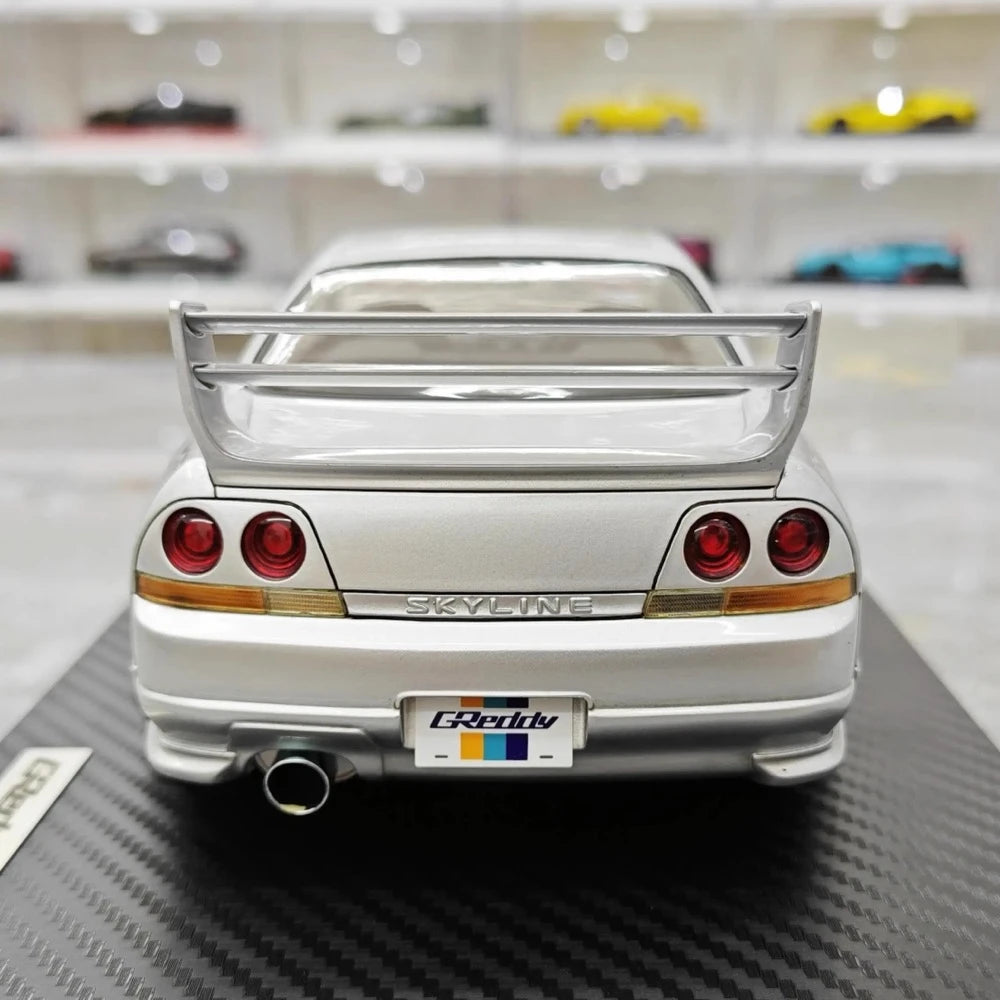 [Ignition] 1:18 Nissan 1995 Skyline GT-R R33 Greddy BCNR33 White Model Car Resin
