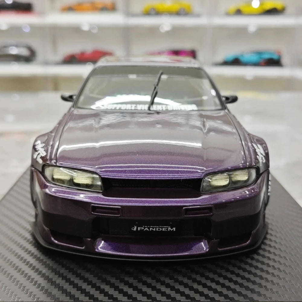 [Ignition] 1:18 Nissan 1995 Skyline GT-R R33 Purple Model Car Resin